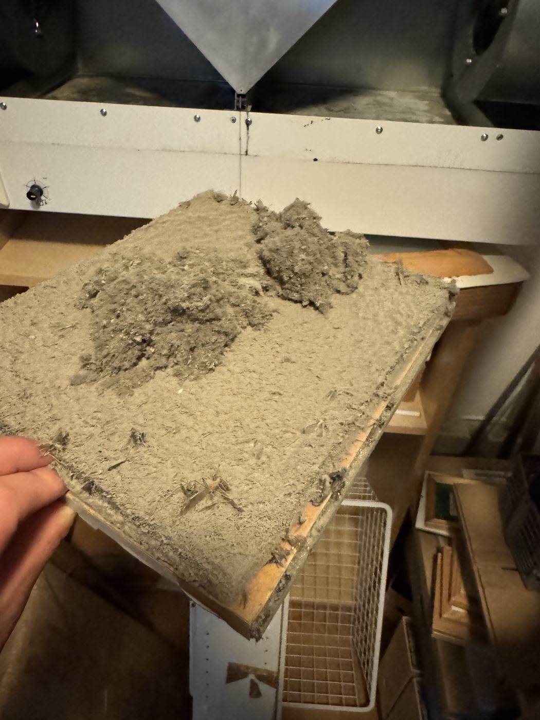Sterkt tilstoppet filter